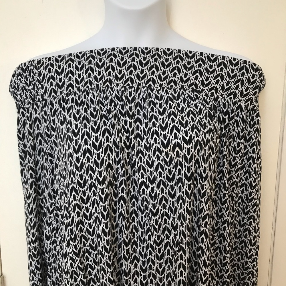 Black & White Lane Bryant Shoulder Top / Skirt